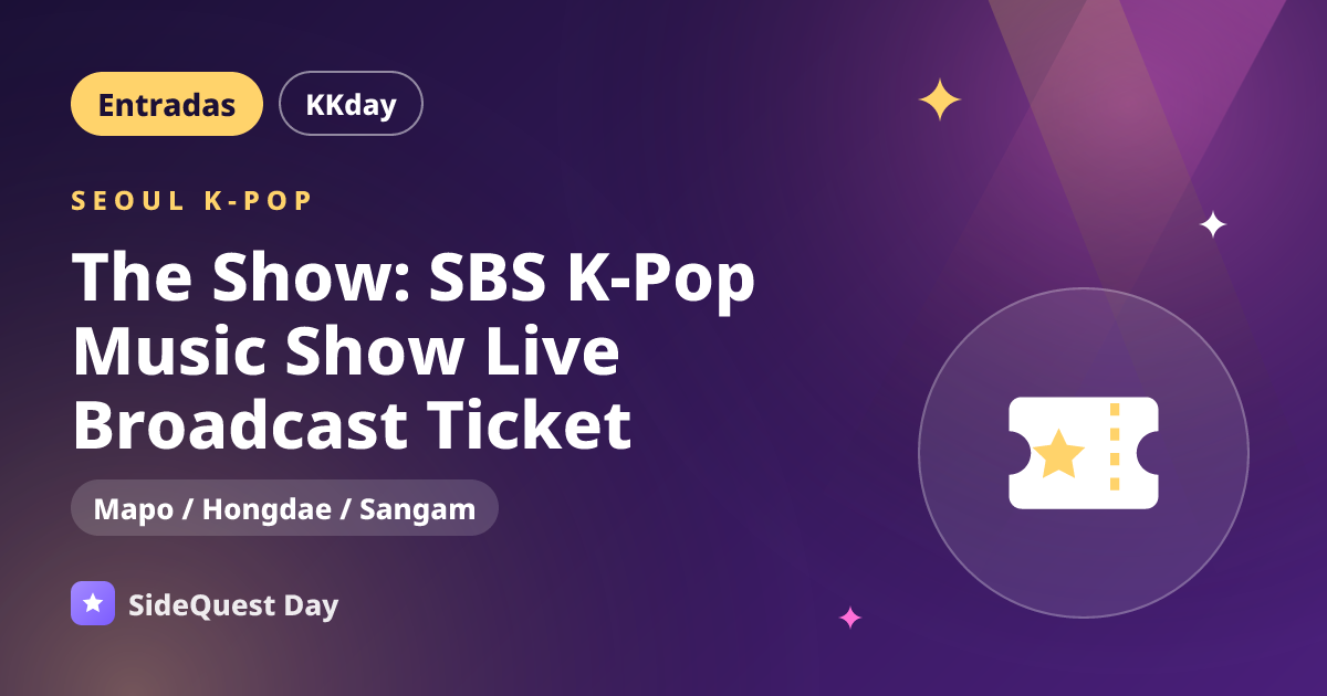 The Show: SBS K-Pop Music Show Live Broadcast Ticket