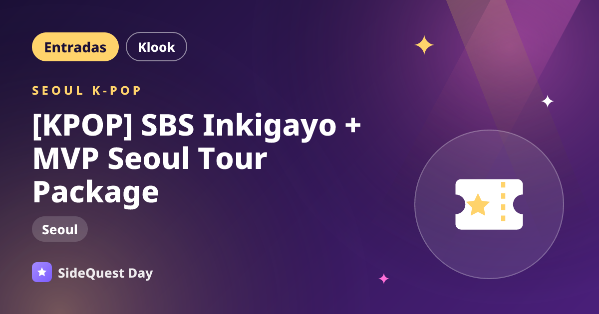 [KPOP] SBS Inkigayo + MVP Seoul Tour Package