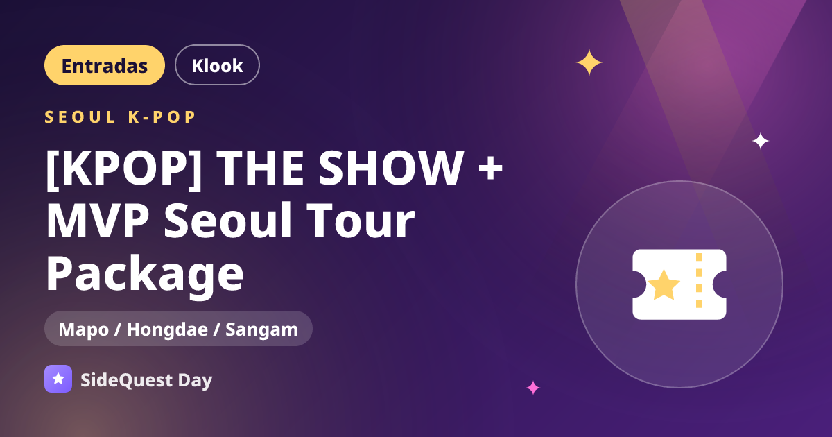 [KPOP] THE SHOW + MVP Seoul Tour Package