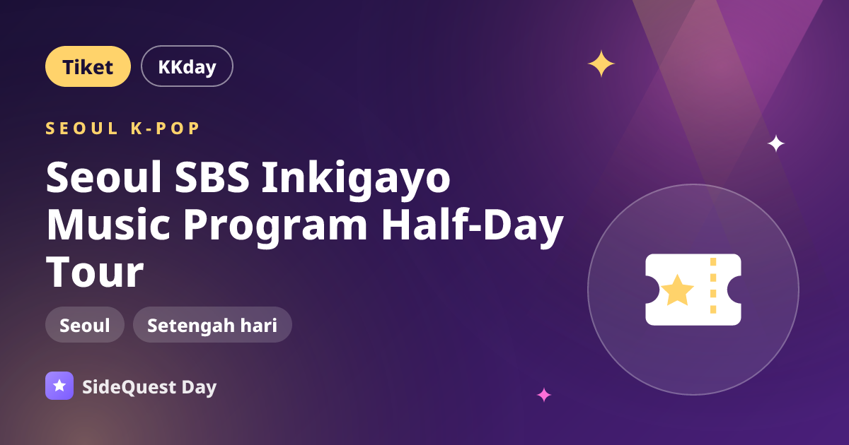 Seoul SBS Inkigayo Music Program Half-Day Tour