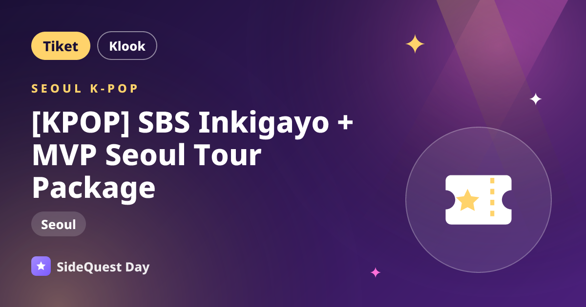 [KPOP] SBS Inkigayo + MVP Seoul Tour Package