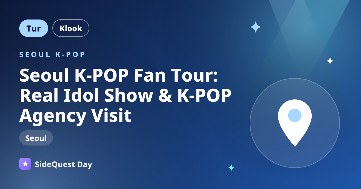 Seoul K-POP Fan Tour: Real Idol Show & K-POP Agency Visit