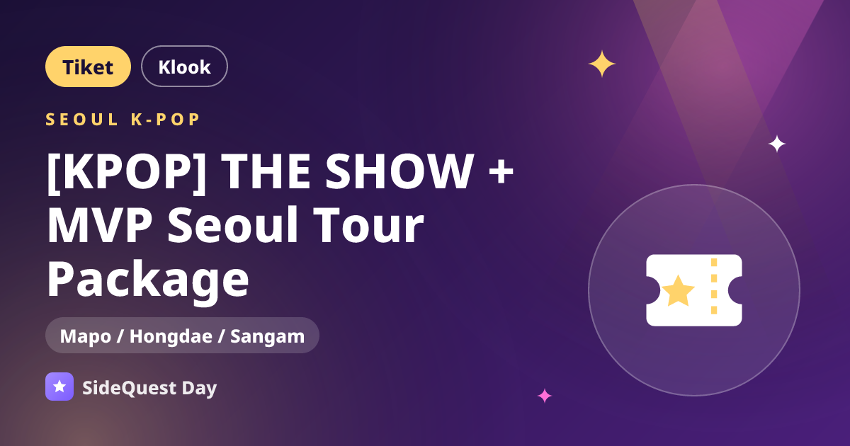 [KPOP] THE SHOW + MVP Seoul Tour Package
