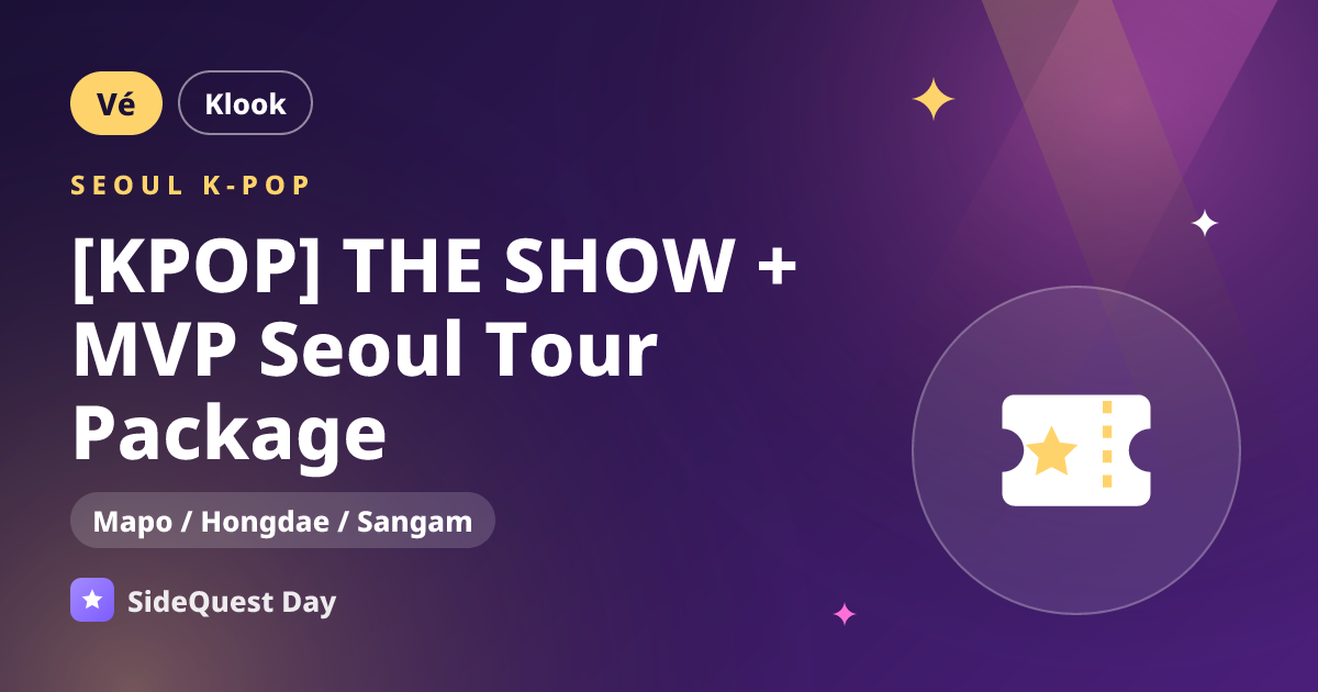 [KPOP] THE SHOW + MVP Seoul Tour Package